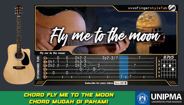 Chord Gitar dan Lirik Lagu Fly Me To The Moon Frank Sinatra