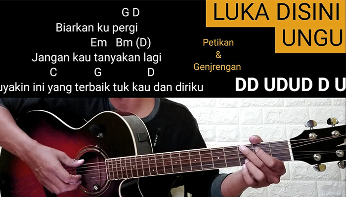 Lirik Lagu dan Chord Luka Disini - Ungu