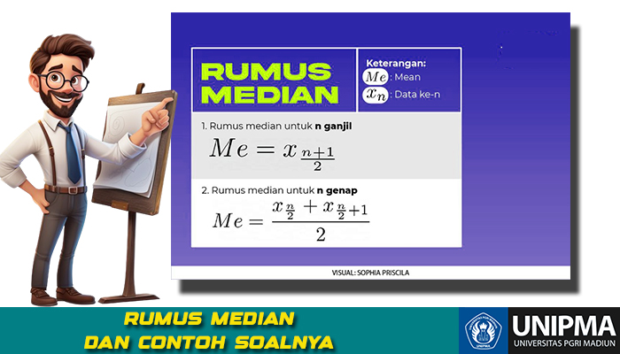 Rumus Median Contoh Soal  dan Cara Menghitungnya