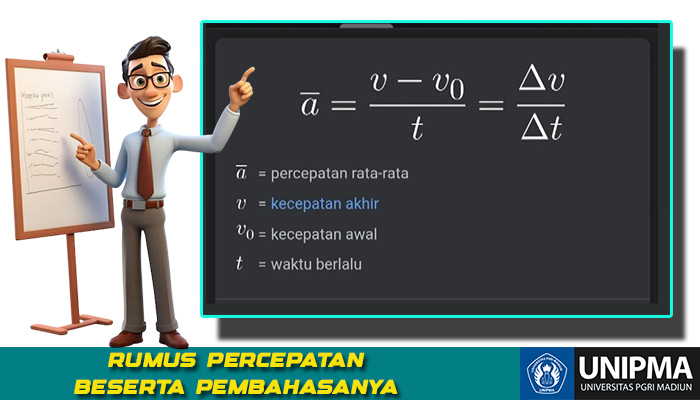 Rumus Percepatan Lengkap Beserta Pembahasanya