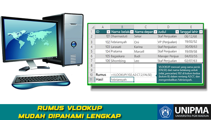 Rumus VLOOKUP di Excel